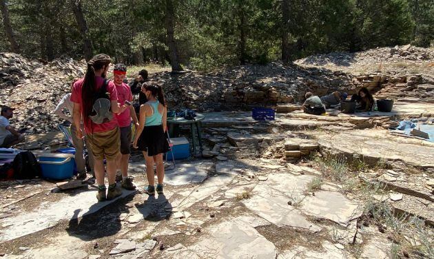 Paleontólogos y estudiantes de Biología de la UAM participan en las excavaciones.