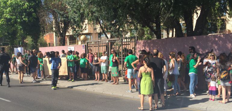 Concentración de interinos en Toledo