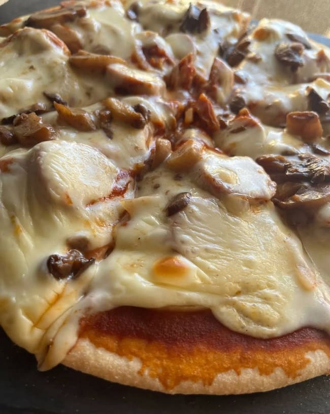 Pizza sin gluten del '37 Café Bar' de Jábaga.