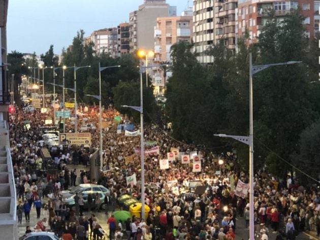 Manifestación del pasado 30 de octubre de 2019 en Cartagena