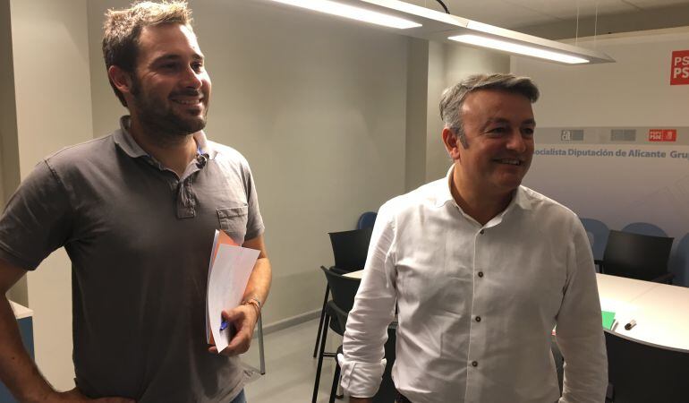 Gerard Fullana y José Chulvi al finalizar su reunión