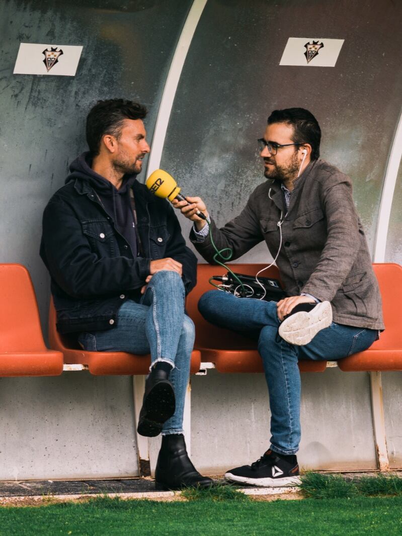 Rubén Albés en la entrevista en SER Deportivos Albacete