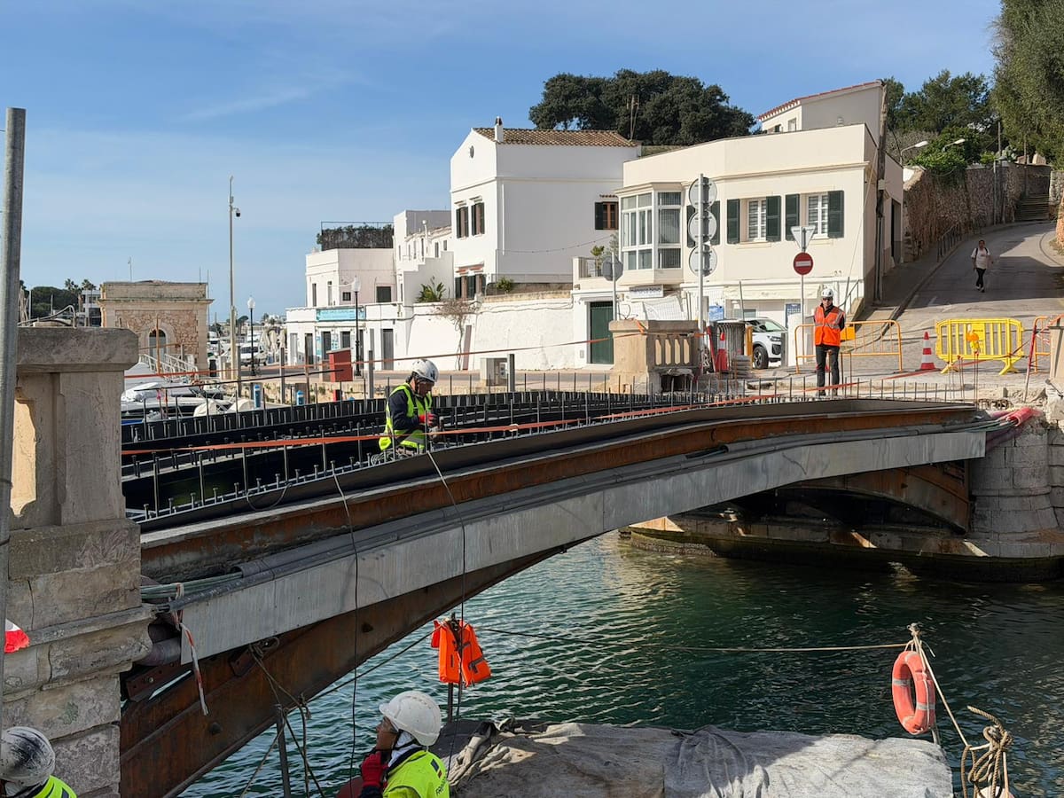 La rehabilitació del pont de Sa Colàrsega conclourà a finals del proper mes d'abril