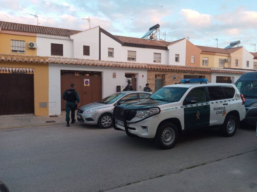 Uno de los registros de la Guardia Civil