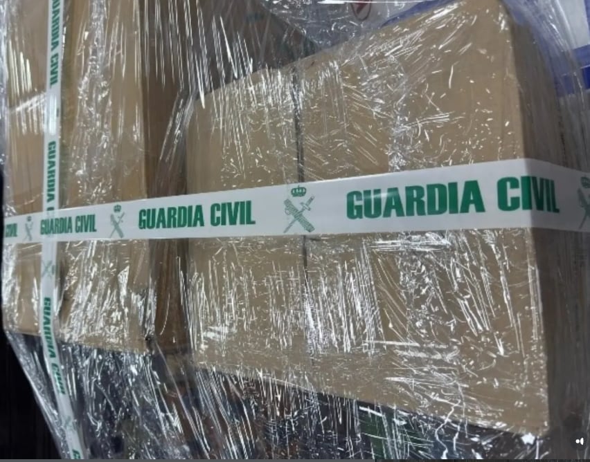 Material incautado por la Guardia Civil