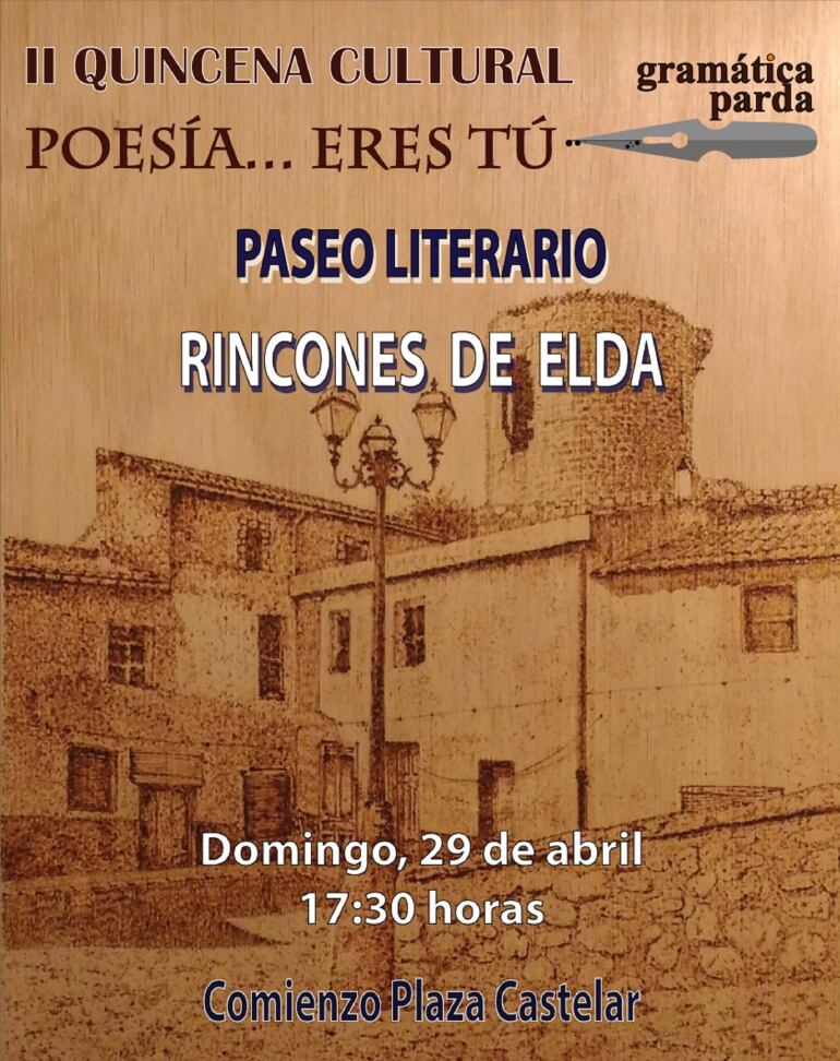 El paseo literario partirá de la calle la Plaza Castelar
