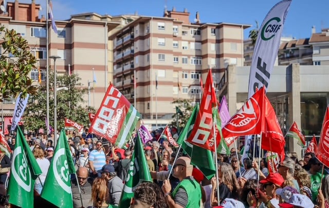 Manifestación del sector del manipulado en Motril (Granada)