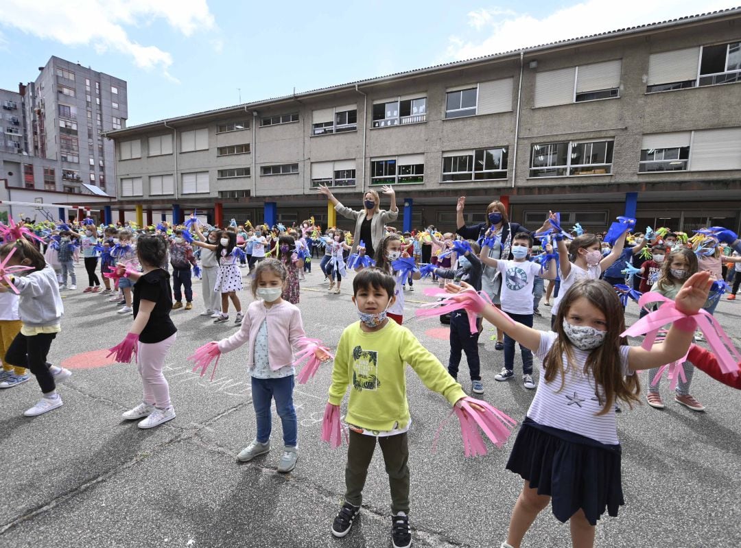 Marta Fernández-Tapias en su visita al centro