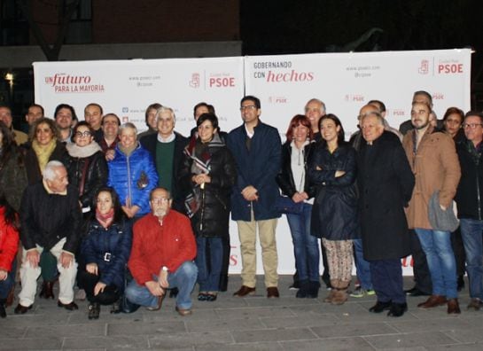 El PSOE comenzó en la Plaza de Cervantes de Ciudad Real.