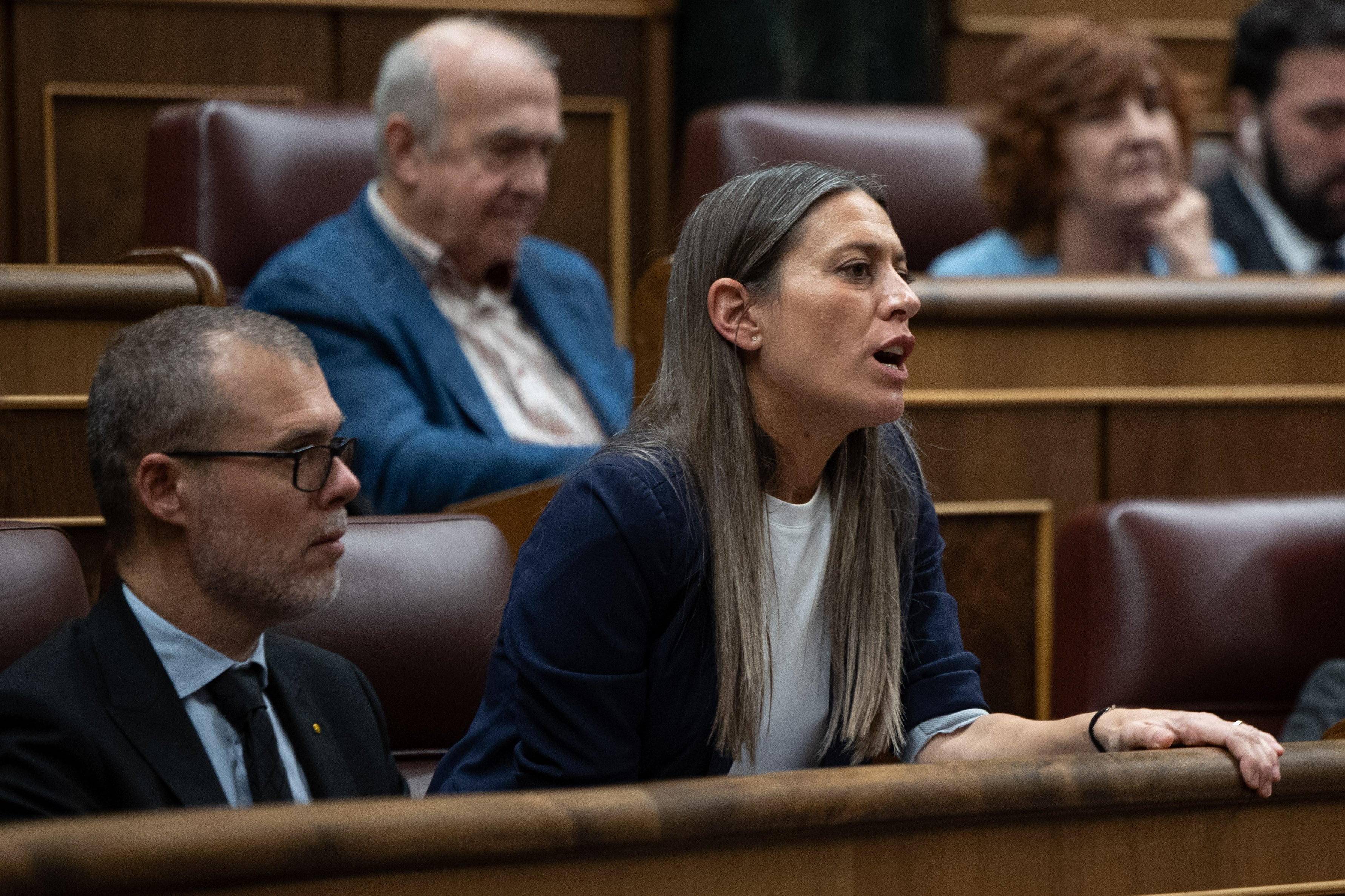 La portavoz de Junts Miriam Nogueras. EFE/ Daniel González