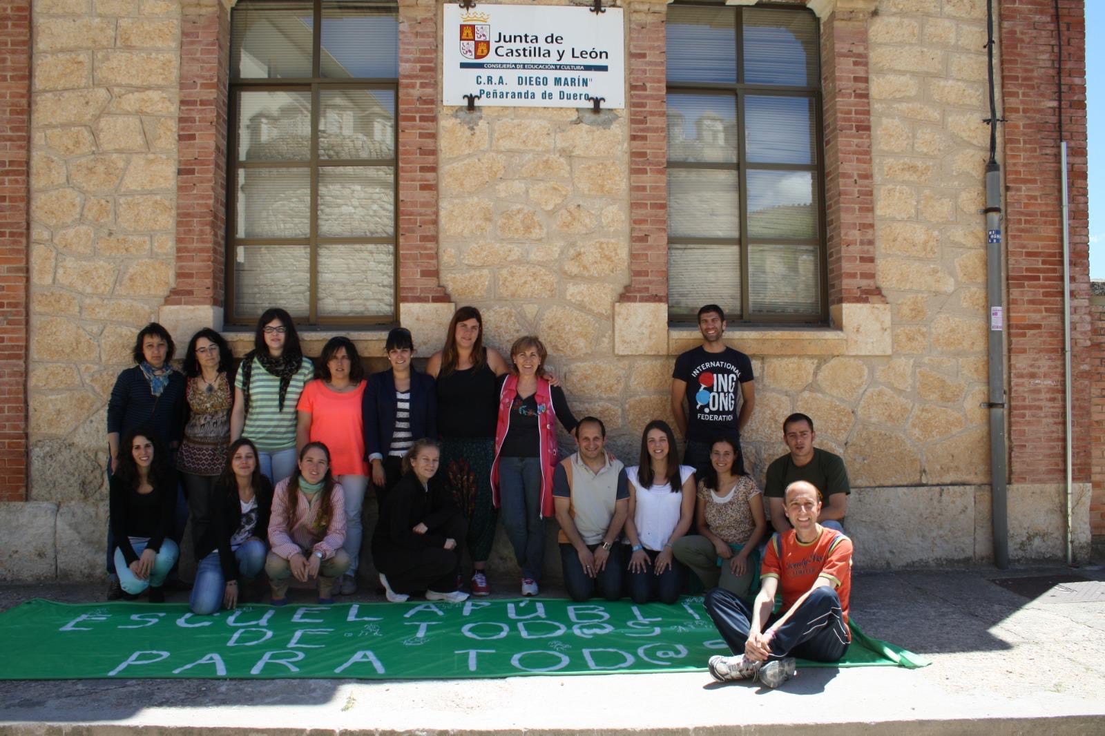 Conchi, defendiendo la escuela pública y rural