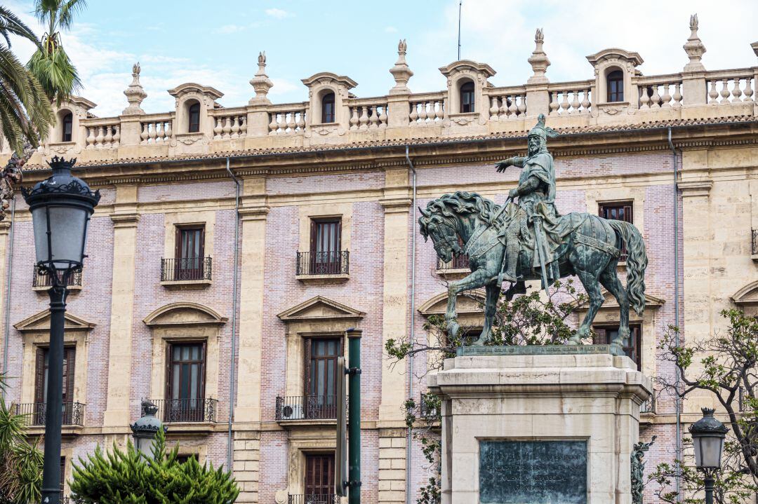 Imagen reciente del Palacio de Justicia de Valencia, sede del TSJ