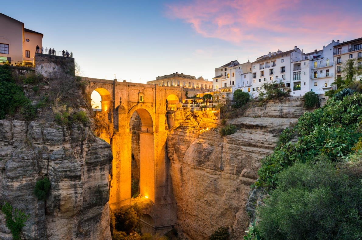 El tajo de Ronda (Málaga)