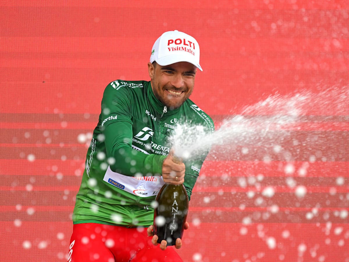 Diego Sevilla, ciclista del Team Polti Visit Malta: “Celebré la montaña de Tirreno Adriático con una pizza”