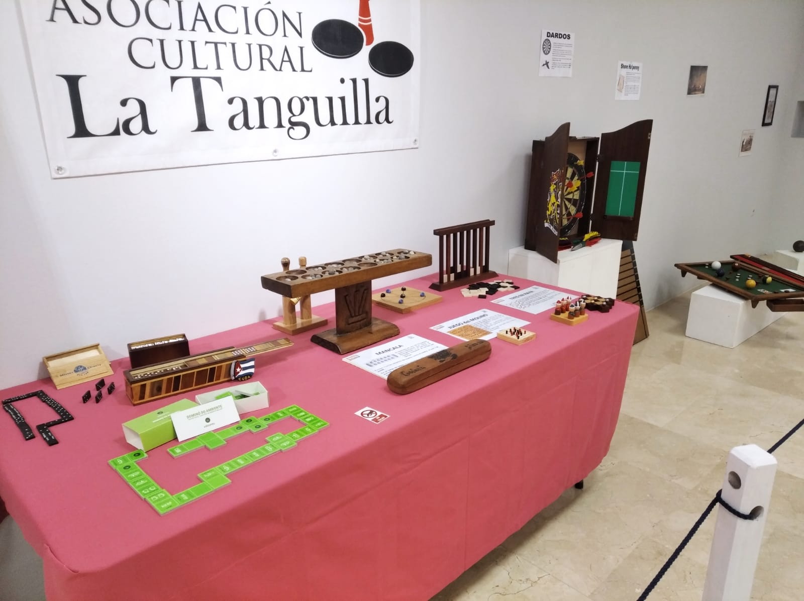 Exposición de juegos de taberna en la Casa de Cultura de Aranda