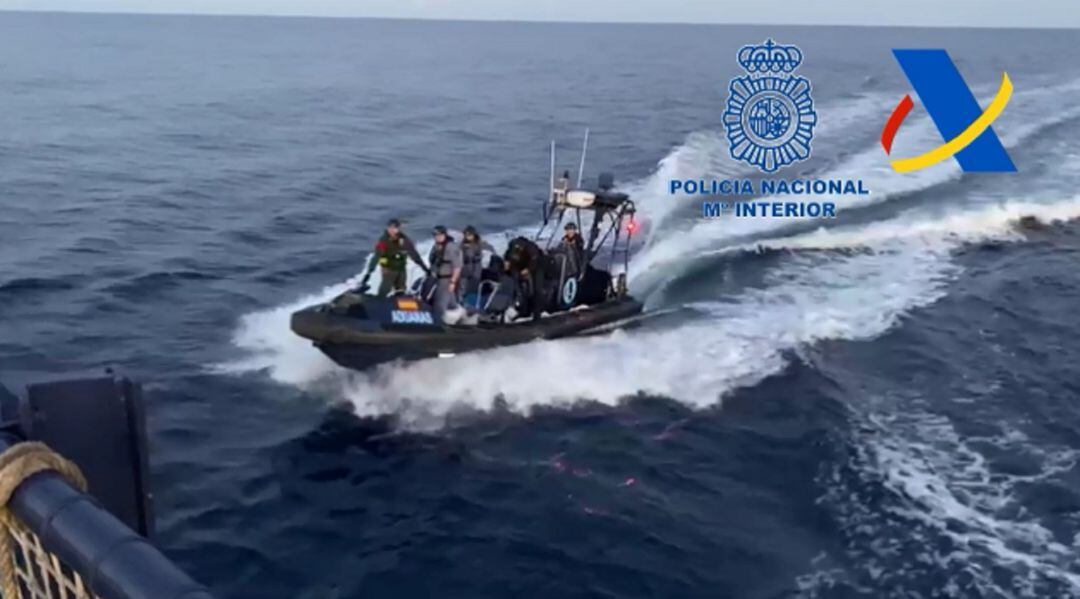 Un momento de la operación.