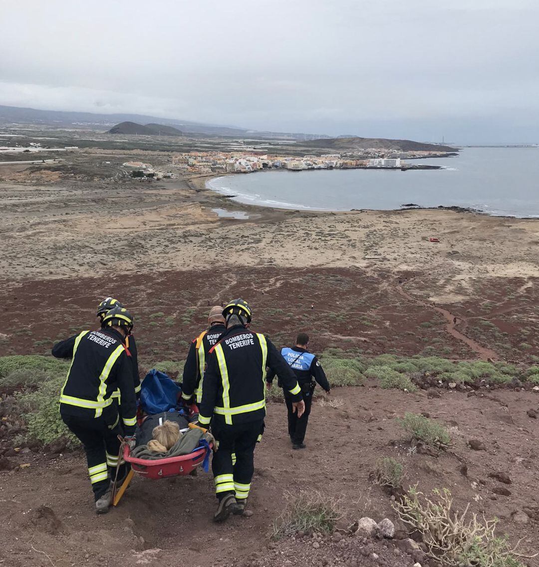Un rescate en el Sur de Tenerife.