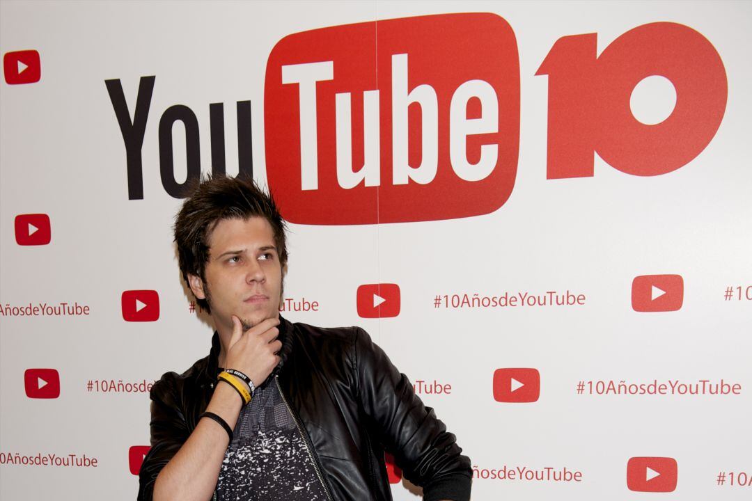 El Rubius, en la fiesta de los diez alos de YouTube en 2015 en Madrid.