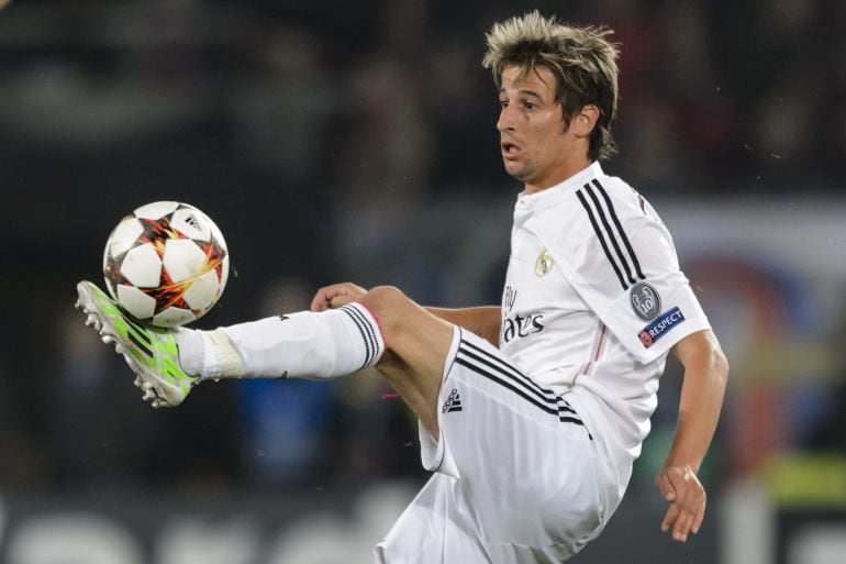 Fabio Coentrao, en un partido con el Real Madrid.