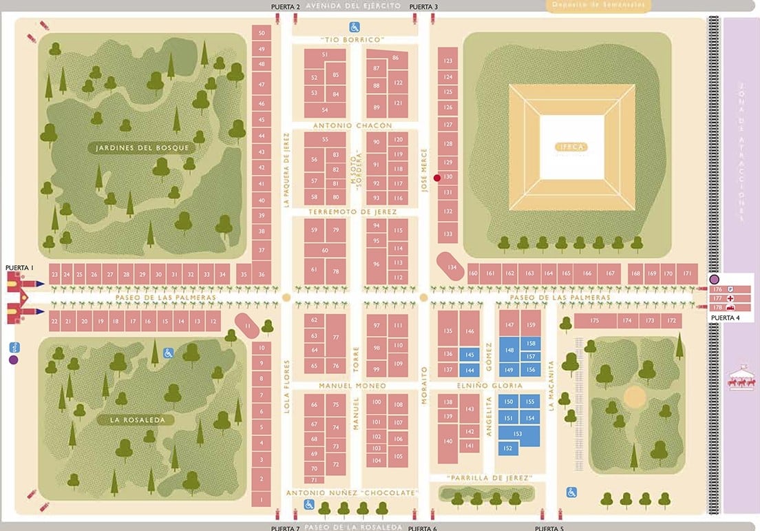 Plano provisional de la Feria del Caballo 2026