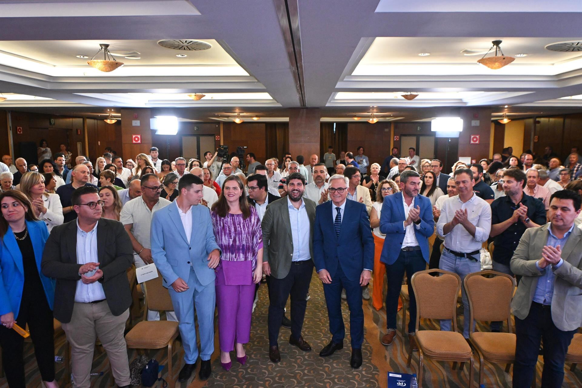 Clausura del congreso del Partido Popular de Torre Pacheco, en el que Pedro Ángel Roca ha sido elegido presidente local del partido -