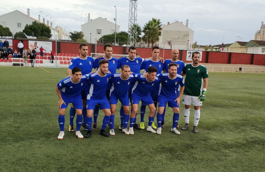 Equipo titular que presentó el Xerez CD en Gerena