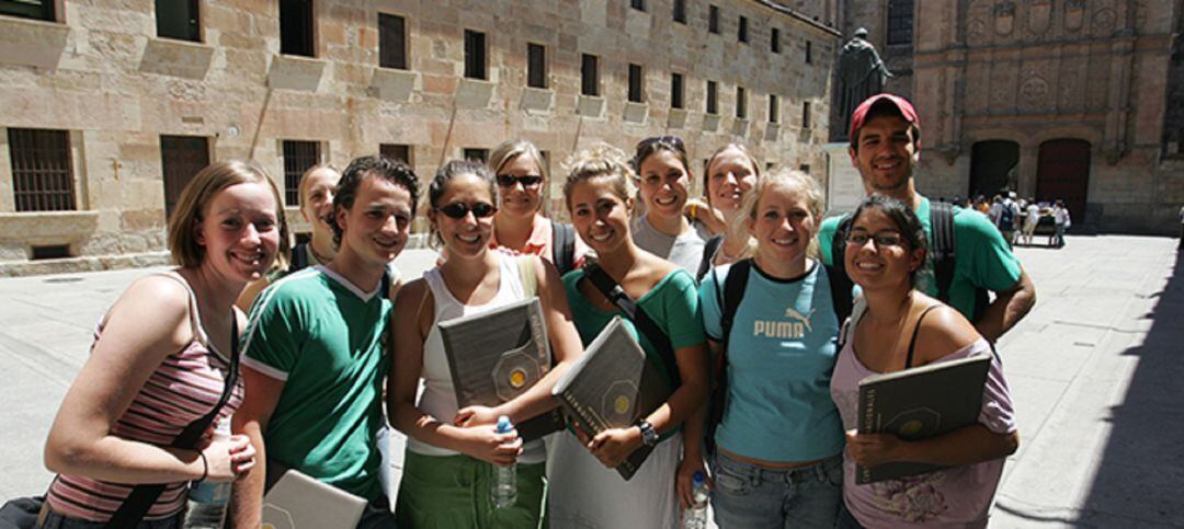 Estudiantes de los Cursos Internacionales del Estudio salmantino.