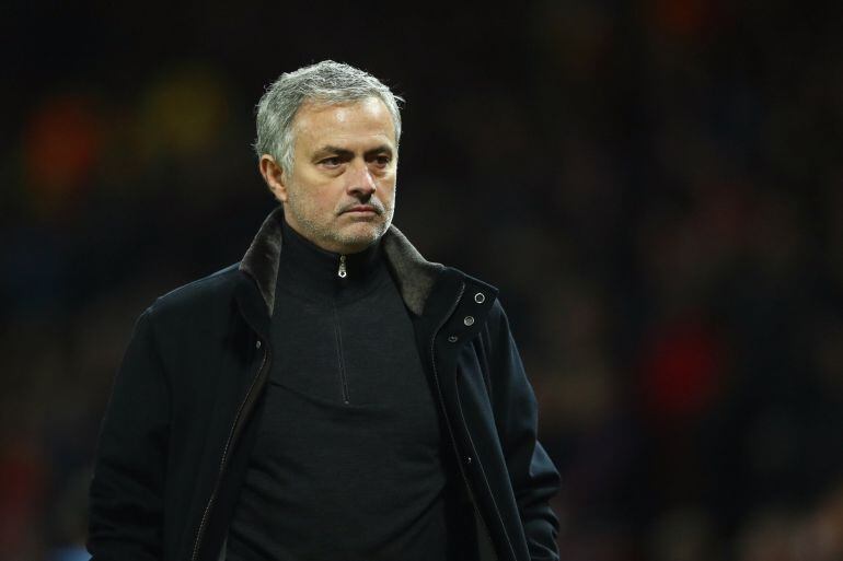 Mourinho, durante el partido del martes contra el Sevilla