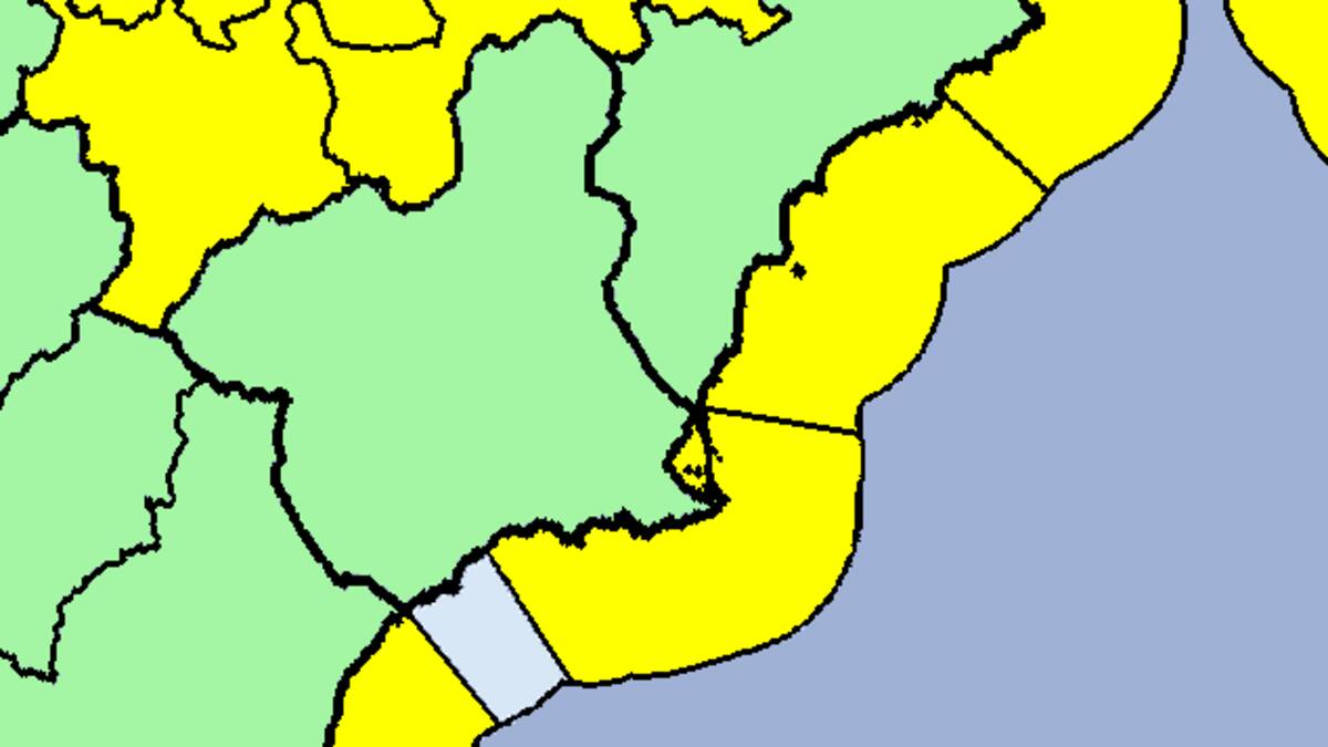 Aviso amarillo por olas de hasta 3 metros en la costa de Cartagena y Mazarrón