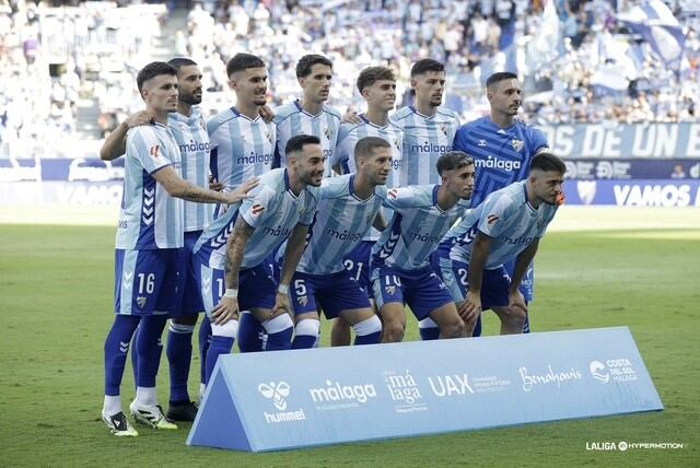 El Málaga que se enfrentó al Cádiz en el estadio de La Rosaleda