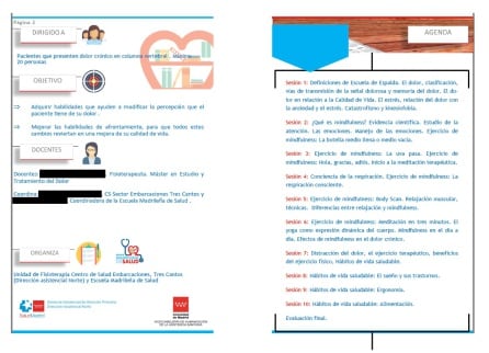 Folleto del curso de &#039;mindfulness&#039;