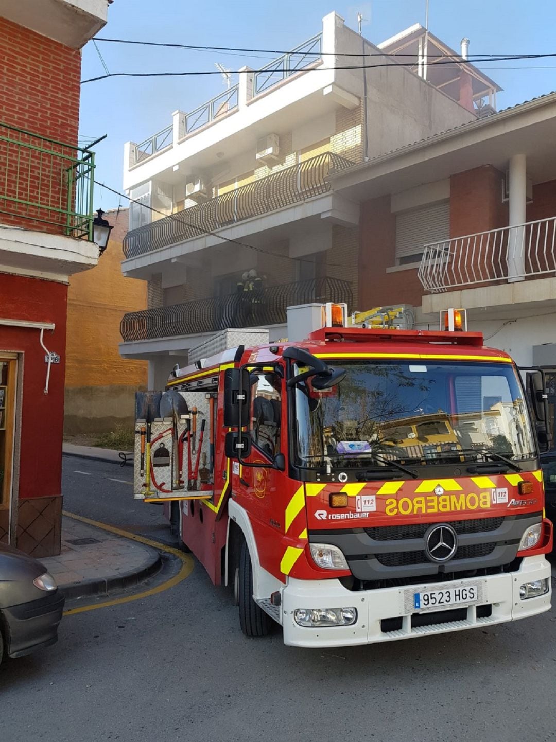 Bomberos en Benalúa