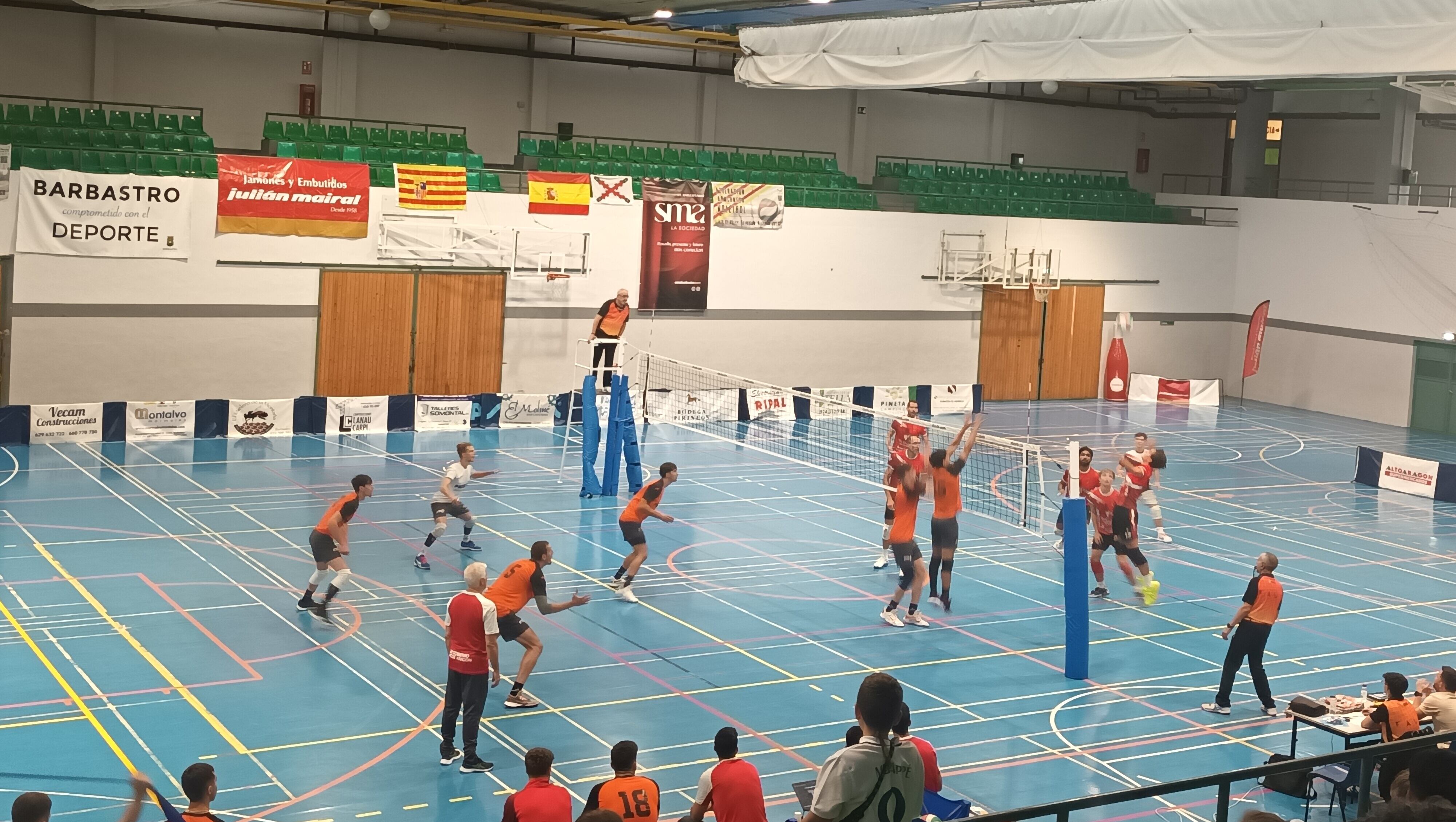 El partido de Voleibol se disputó en el Ángel Orús de Barbastro