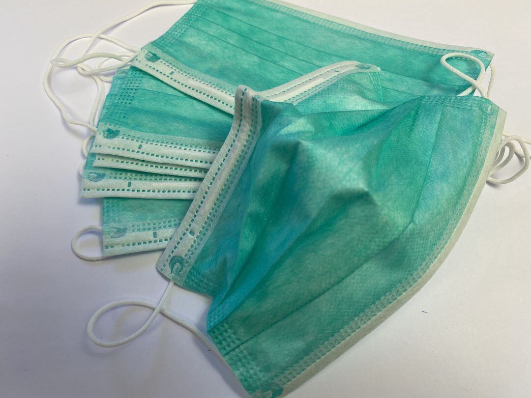 Máscara de protección contra la gripe - Fotografía de stock