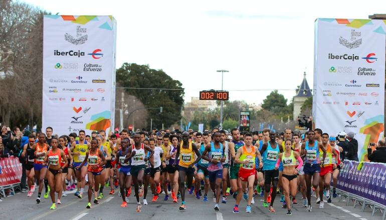 Imagen de la salida de la 10K Valencia Ibercaja