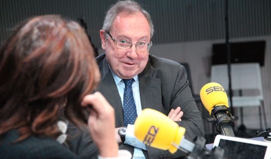 El presidente de Freixenet, José Luis Bonet, durante su entrevista en Hoy por Hoy