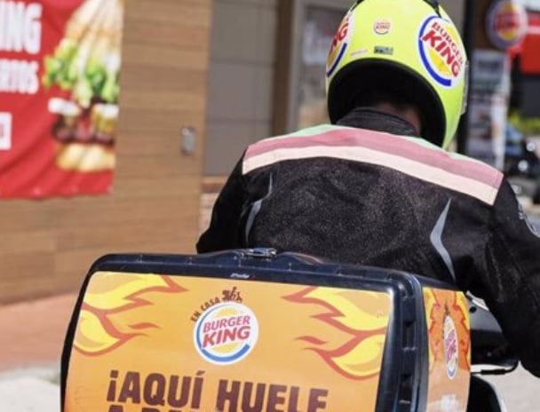 Un repartidor de Burguer King (imagen de archivo)