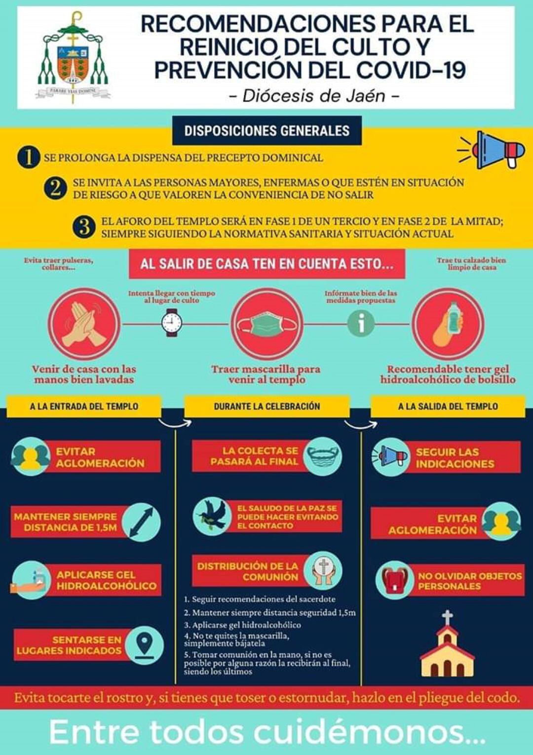 Recomendaciones de la Iglesia para la Fase 1.