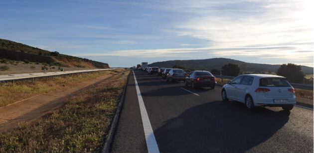 Retención en la A-41 este lunes a las 8.30h tras el accidente en Caracuel