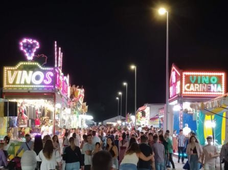 Ambiente en el recinto ferial en una edición anterior de la Feria de Jódar