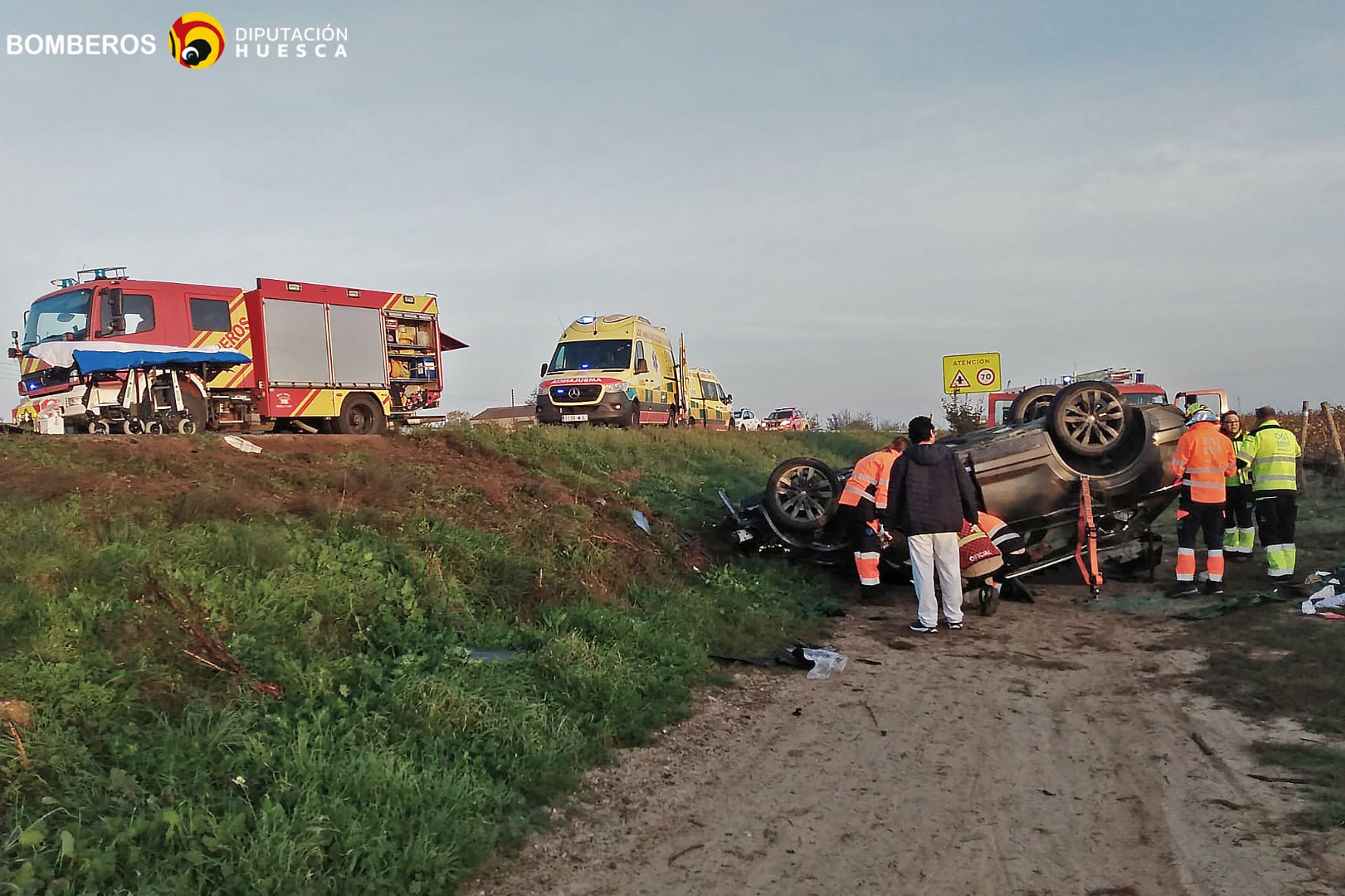 Accidente de Circulación en la N240, Barbastro.