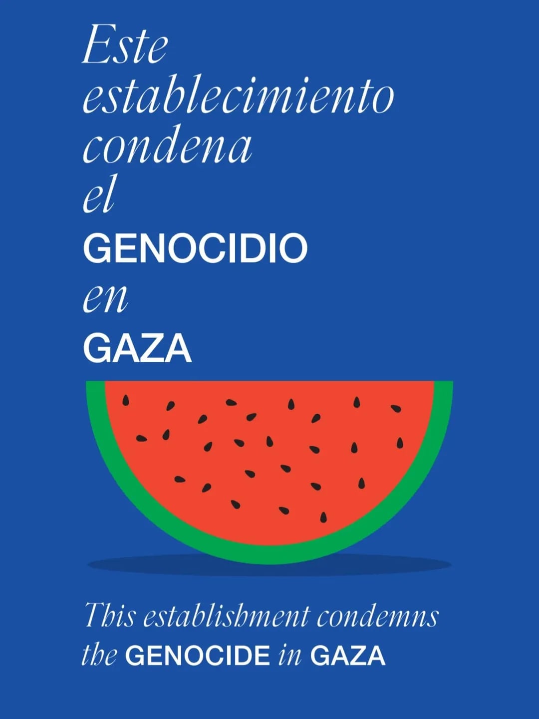 Cartel de Artistas con Palestina creado por el diseñador Artur Galocha