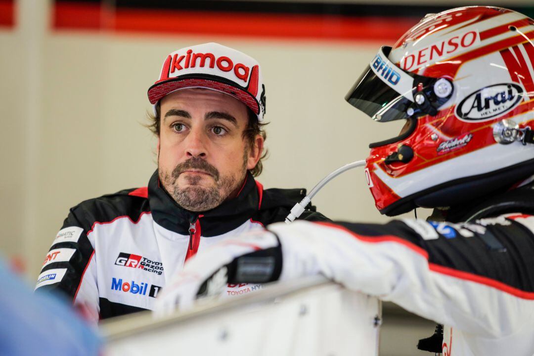 Fernando Alonso, durante las 24 Horas de Le Mans