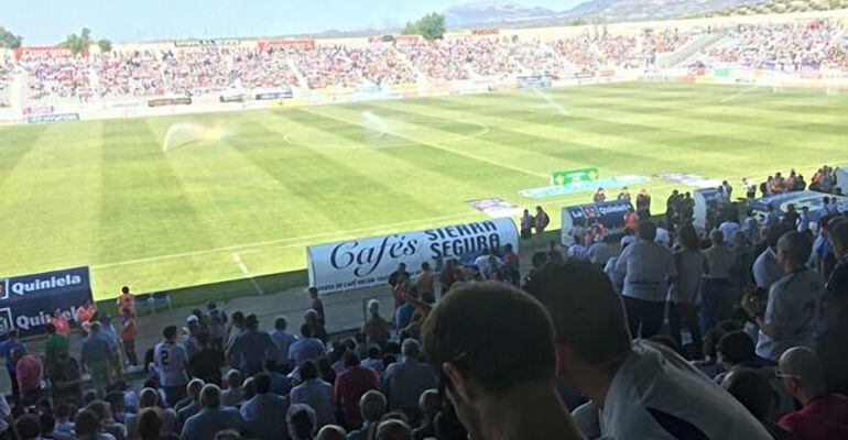 Los seguidores del Real Jaén tendrán que contentarse con ver el partido en el estadio de La Victoria a través de la pantalla  gigante que el club colocará en el punto de encuentro