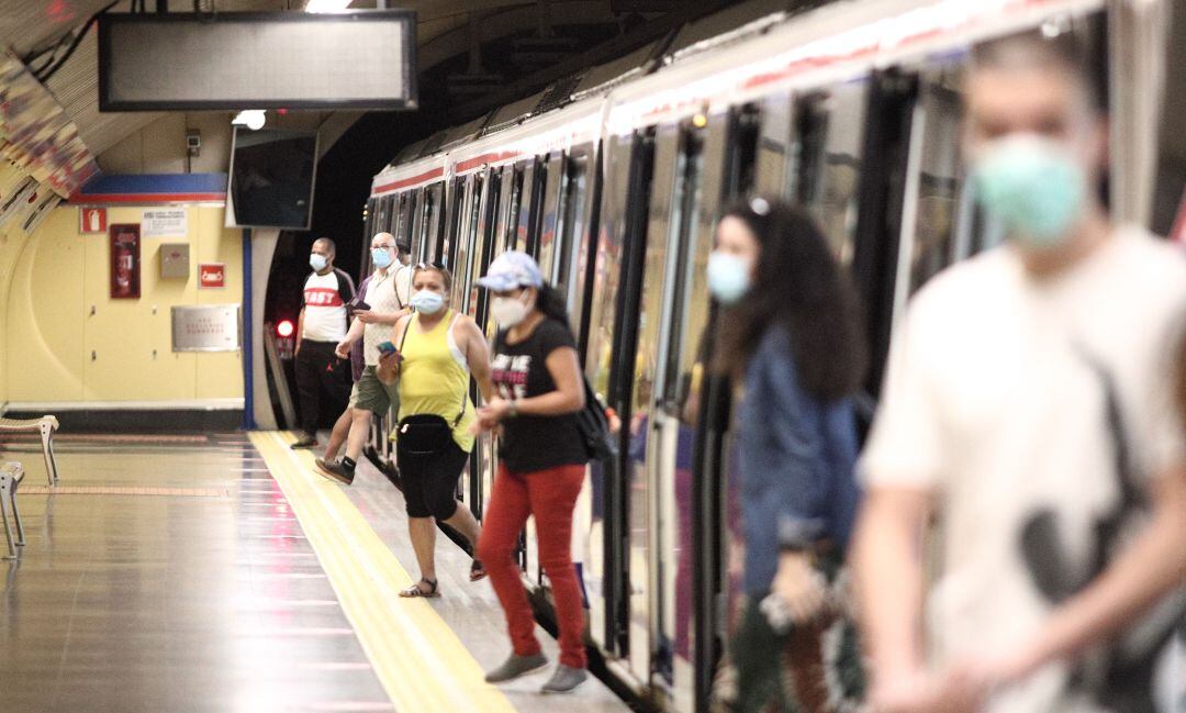 El metro de Madrid.