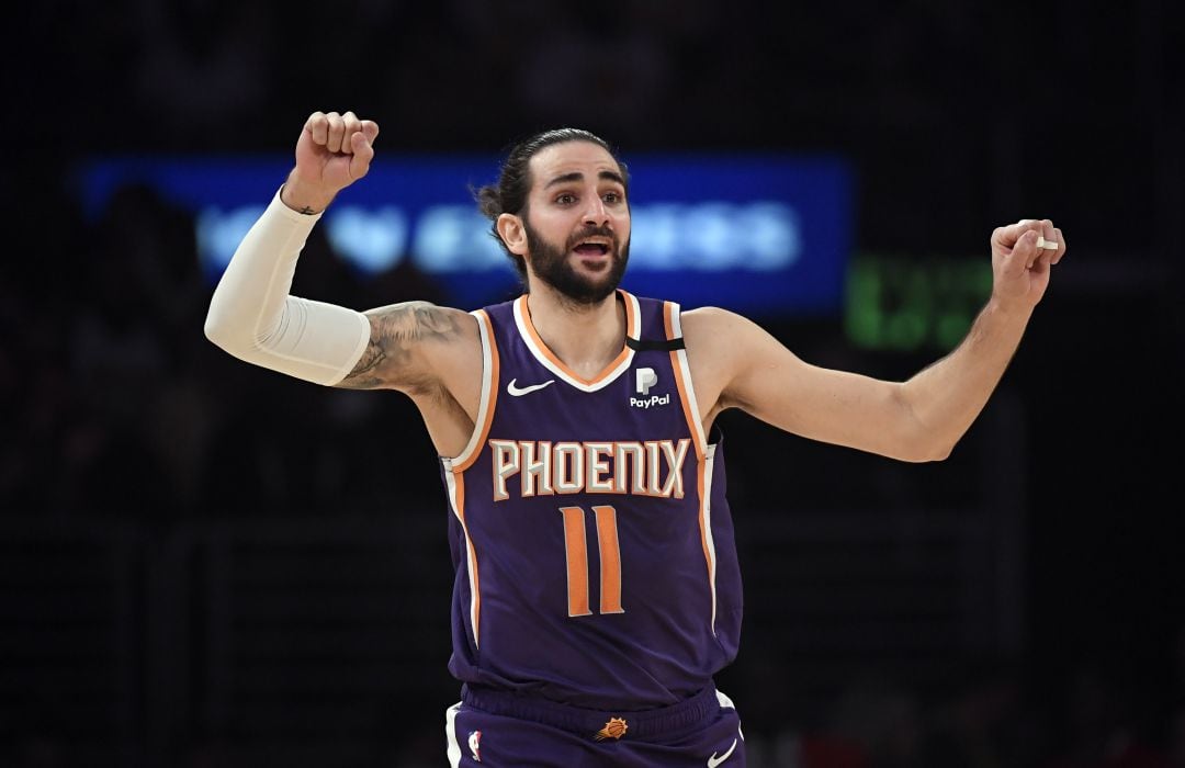 Ricky Rubio, durante el partido contra los Bucks de Milwaukee.