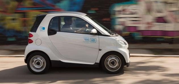 Car2go por las calles de Madrid.