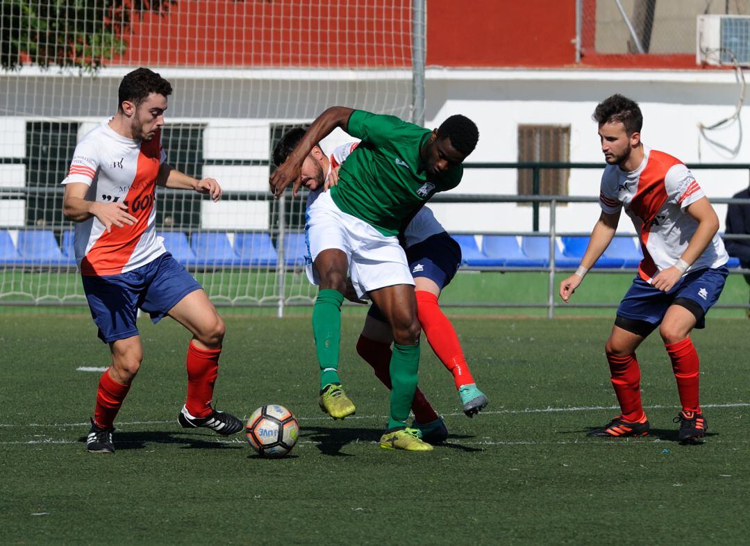 Pascu durante un partido esta temporada en el Jerez Industrial CF