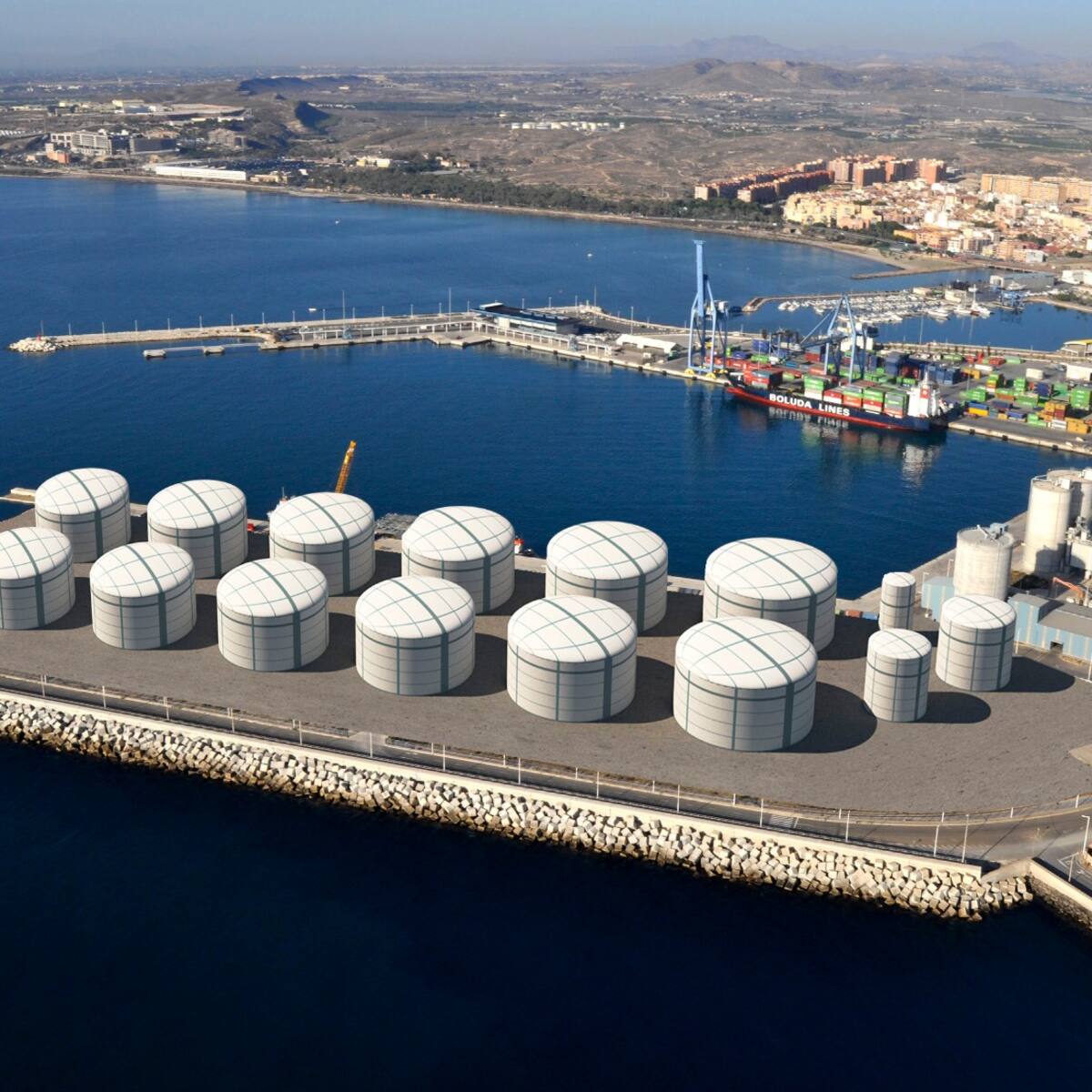 Todos los grupos municipales excepto Vox se unen para rechazar la instalación de macrodepósitos de combustible en el puerto de Alicante