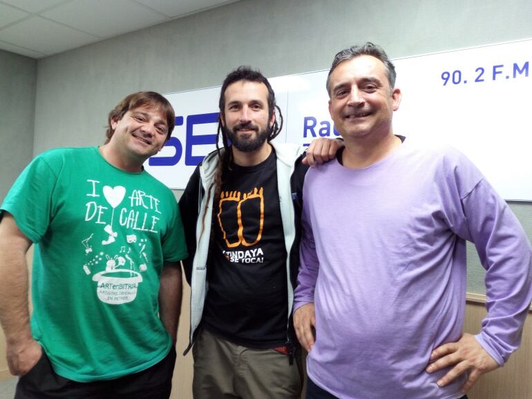Quique Montoya, Feo Flip y Fernando Gomis en Radio Elda